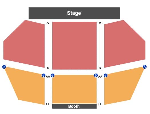  END STAGE Seating Map Seating Chart