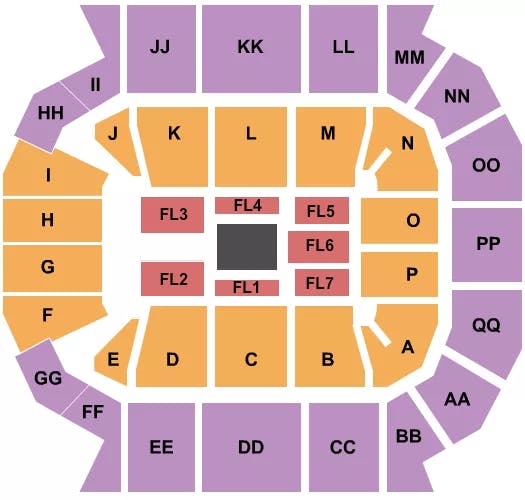  ALL ELITE WRESTLING Seating Map Seating Chart