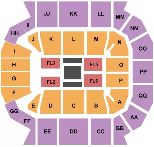  WWE Seating Map Seating Chart