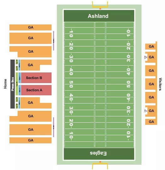  FOOTBALL Seating Map Seating Chart