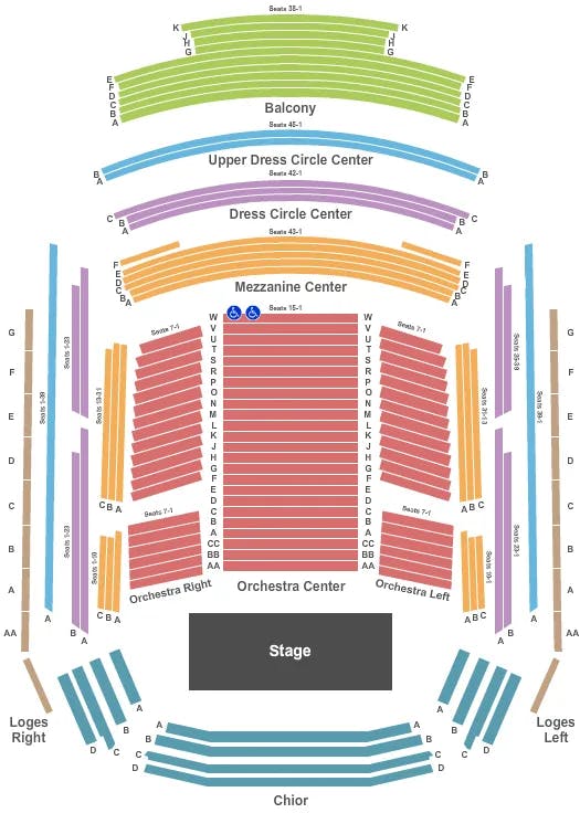  END STAGE Seating Map Seating Chart