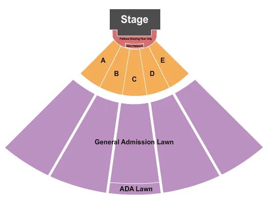 BI MART AMPHITHEATER PLATINUM SRO RESERVED 2 Seating Map Seating Chart