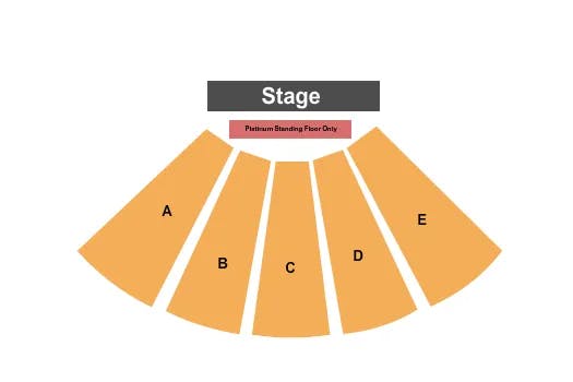 BI MART AMPHITHEATER PLATINUM SRO RESERVED Seating Map Seating Chart