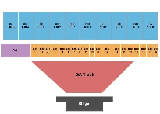 JACKSON COUNTY FAIRGROUND MI END STAGE Seating Map Seating Chart