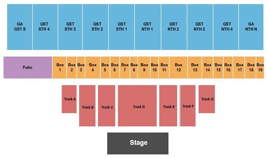 JACKSON COUNTY FAIRGROUND MI TOBY KEITH Seating Map Seating Chart