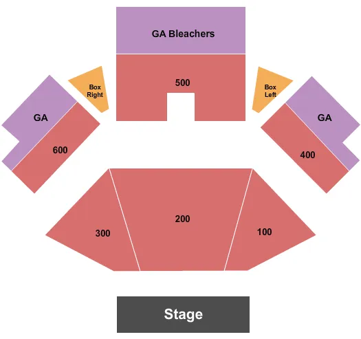  ENDSTAGE 100 600 Seating Map Seating Chart