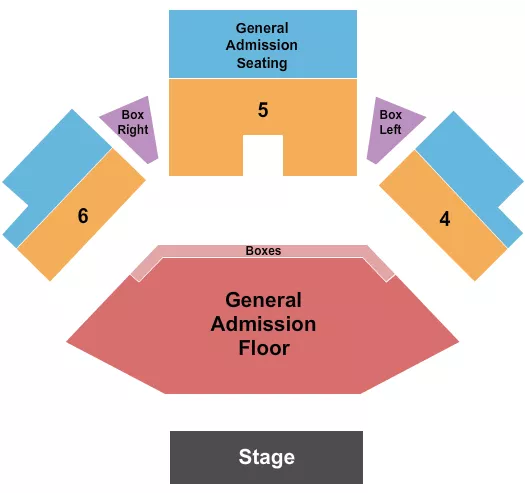  ENDSTAGE GA 2 Seating Map Seating Chart