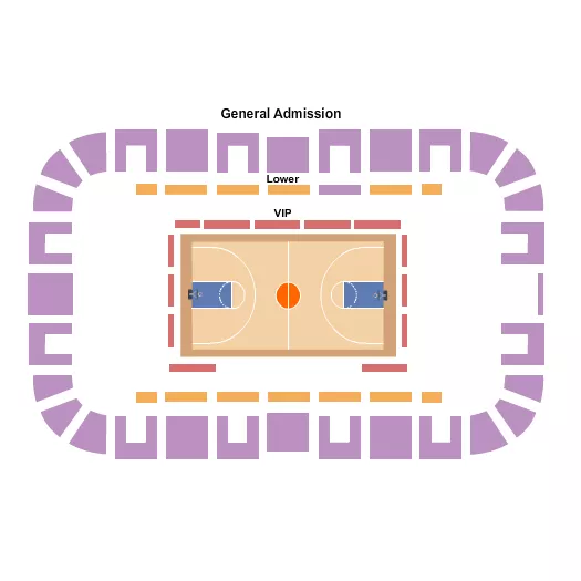 JENKINS ARENA RP FUNDING CENTER DUNK COLLECTIVE Seating Map Seating Chart