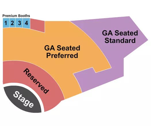 JIMMY KIMMELS COMEDY CLUB AT THE LINQ LUENELL Seating Map Seating Chart