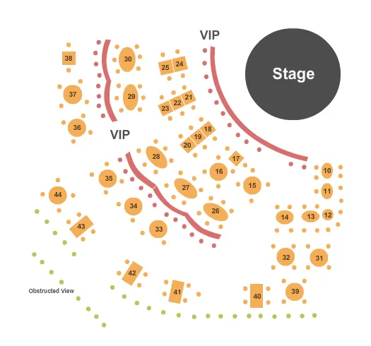  ENDSTAGE TABLES Seating Map Seating Chart