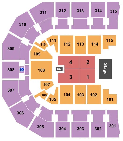  ENDSTAGE 2 Seating Map Seating Chart