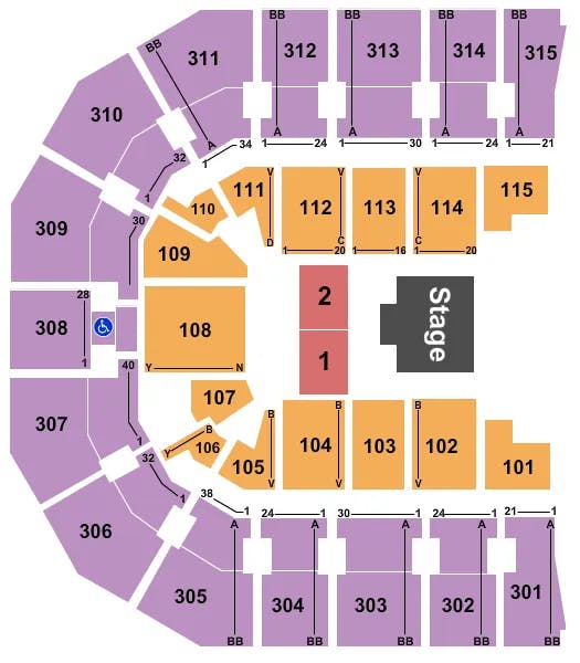  HALF HOUSE 2 Seating Map Seating Chart