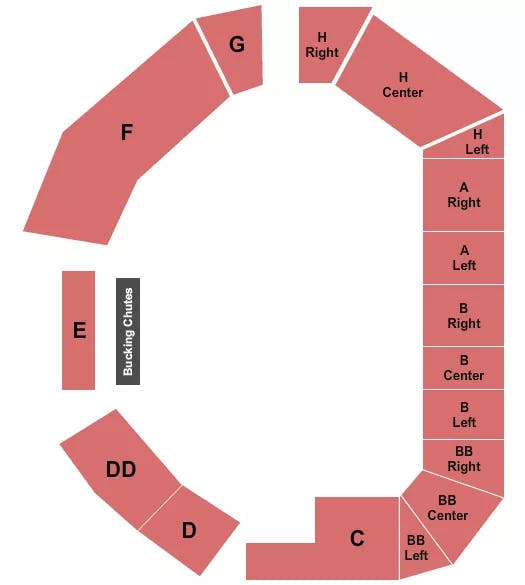  RODEO Seating Map Seating Chart