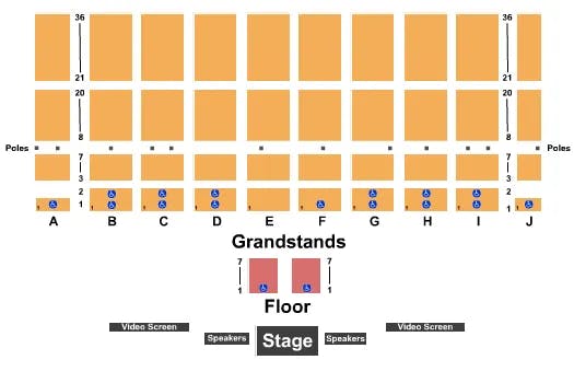  END STAGE Seating Map Seating Chart