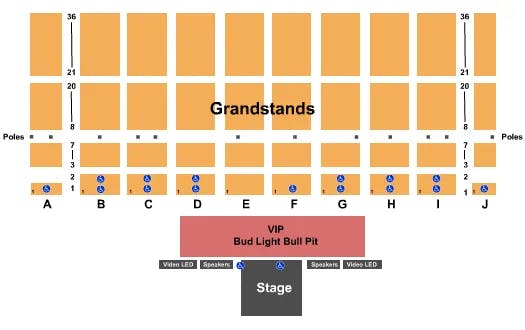  RODEO Seating Map Seating Chart