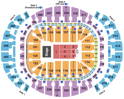  CARLOS VIVES 2 Seating Map Seating Chart