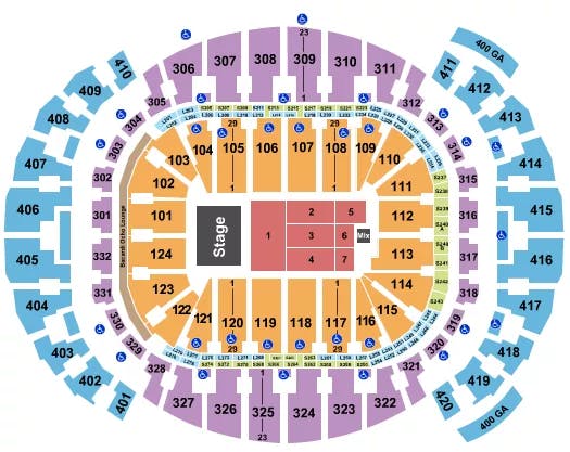  ENDSTAGE 6 Seating Map Seating Chart