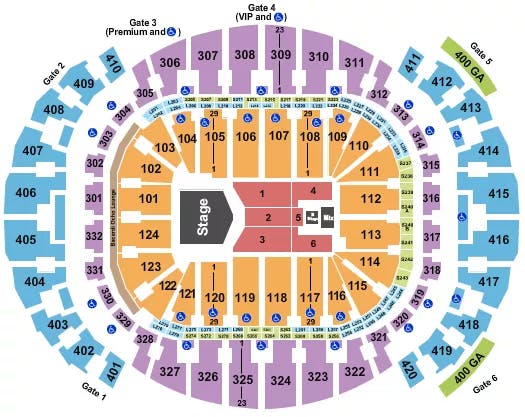  GRUPO FIRME Seating Map Seating Chart