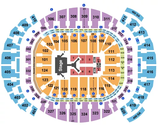  JONAS BROTHERS Seating Map Seating Chart