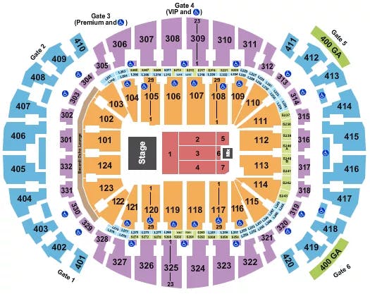  JUAN LUIS GUERRA 2 Seating Map Seating Chart