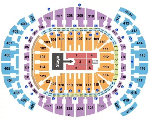  LAURA PAUSINI Seating Map Seating Chart