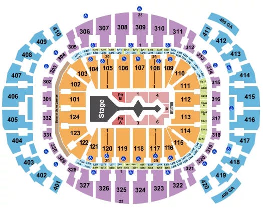  SHAKIRA Seating Map Seating Chart