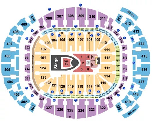  USHER 2 Seating Map Seating Chart