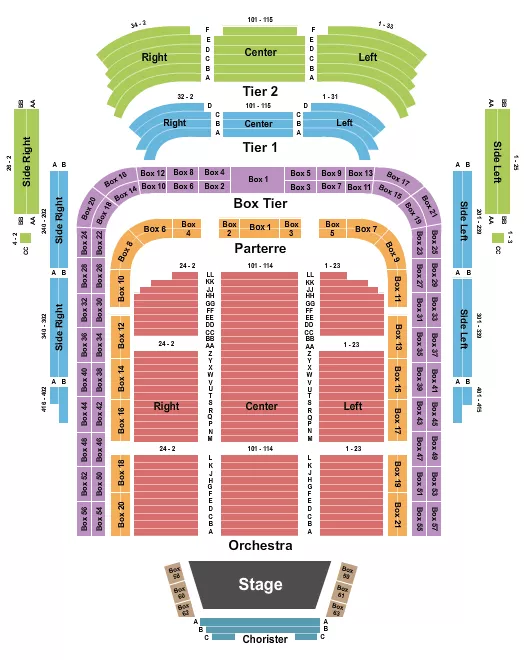  ENDSTAGE Seating Map Seating Chart