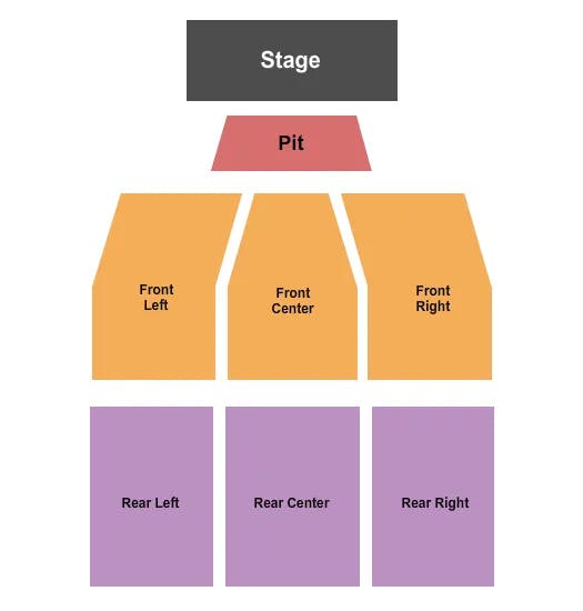  ENDSTAGE 2 Seating Map Seating Chart