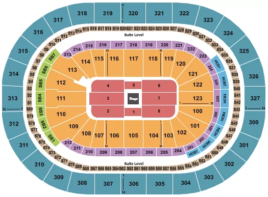  CENTER STAGE 2 Seating Map Seating Chart