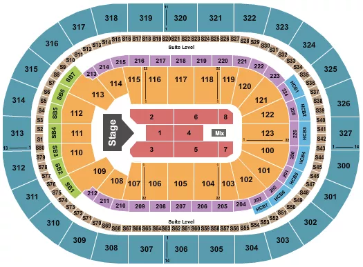  JELLY ROLL Seating Map Seating Chart