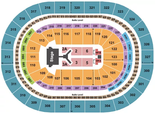  JONAS BROTHERS Seating Map Seating Chart