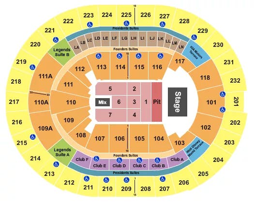  ALAN JACKSON Seating Map Seating Chart