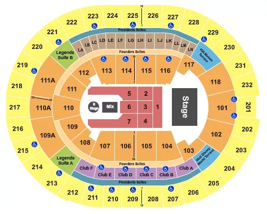  CHRIS BROWN Seating Map Seating Chart