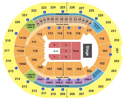  FLR GA RSV FLR 1 7 NO 6 Seating Map Seating Chart