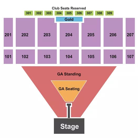  BRAD PAISLEY Seating Map Seating Chart