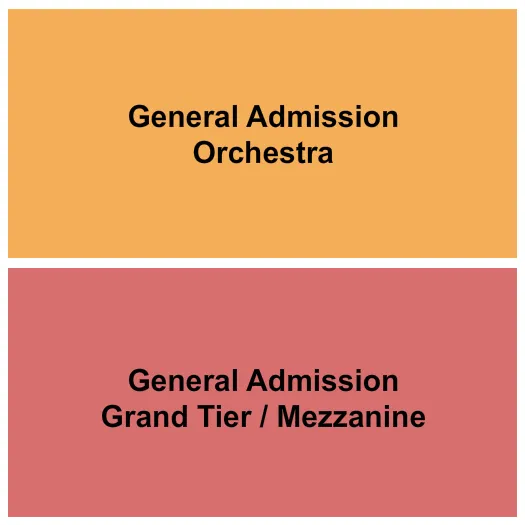  GA ORCH MEZZ Seating Map Seating Chart