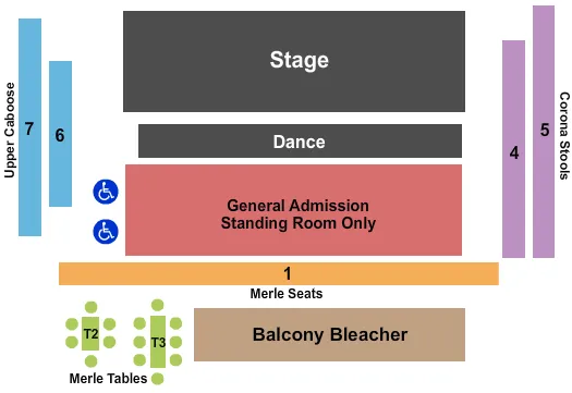  DELBERT MCCLINTON Seating Map Seating Chart
