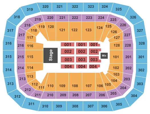  KEVIN HART Seating Map Seating Chart