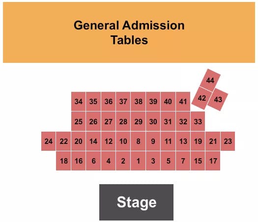  ELVIS EXPLOSION TABLES 3 Seating Map Seating Chart