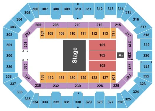  HOME FREE Seating Map Seating Chart