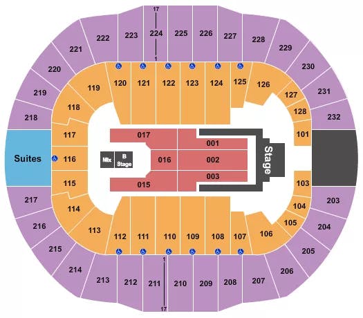  JELLY ROLL 2 Seating Map Seating Chart