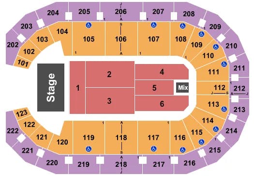  COMEDY 2 Seating Map Seating Chart