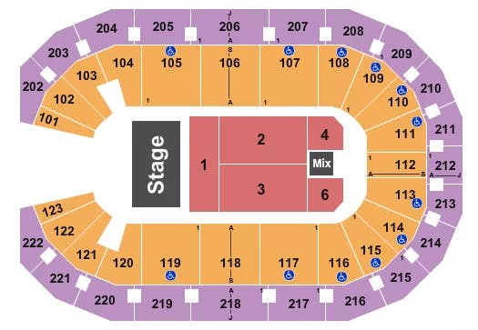  ENDSTAGE 3 Seating Map Seating Chart