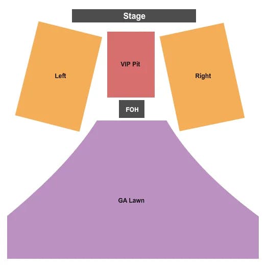  ENDSTAGE VIP PIT Seating Map Seating Chart