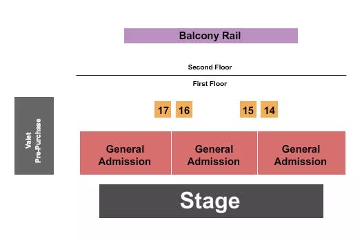  ENDSTAGE TABLES 2 Seating Map Seating Chart