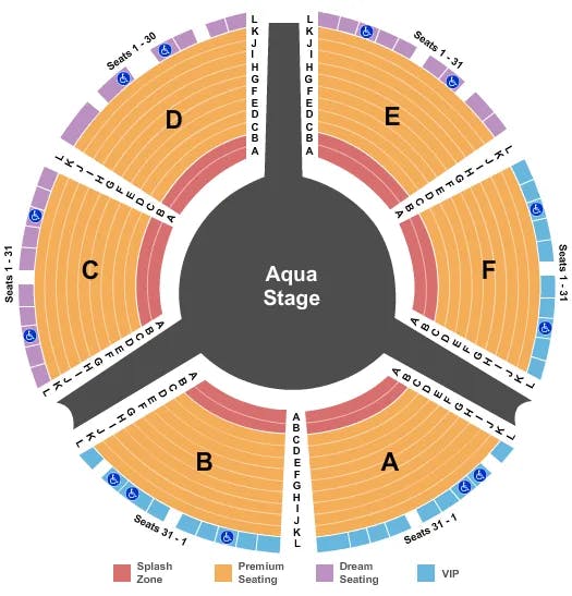  LE REVE INTZONE Seating Map Seating Chart