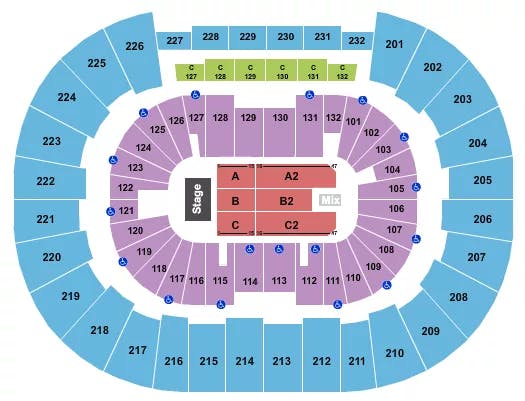  ENDSTAGE 5 Seating Map Seating Chart