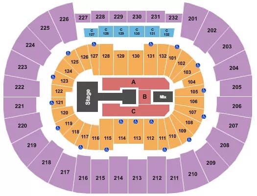  ENDSTAGE CATWALK Seating Map Seating Chart