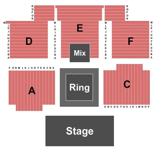  BOXING Seating Map Seating Chart